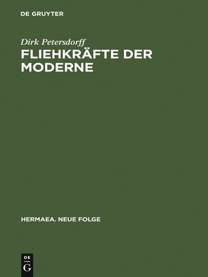 cover image of Fliehkräfte der Moderne